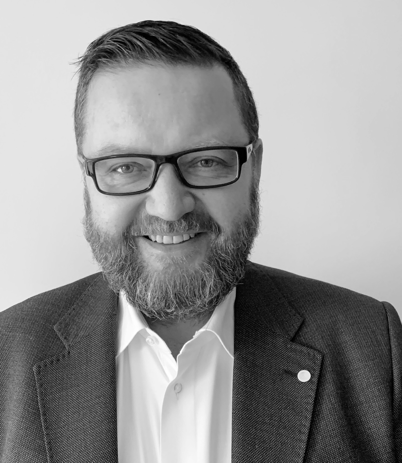 a man wearing glasses