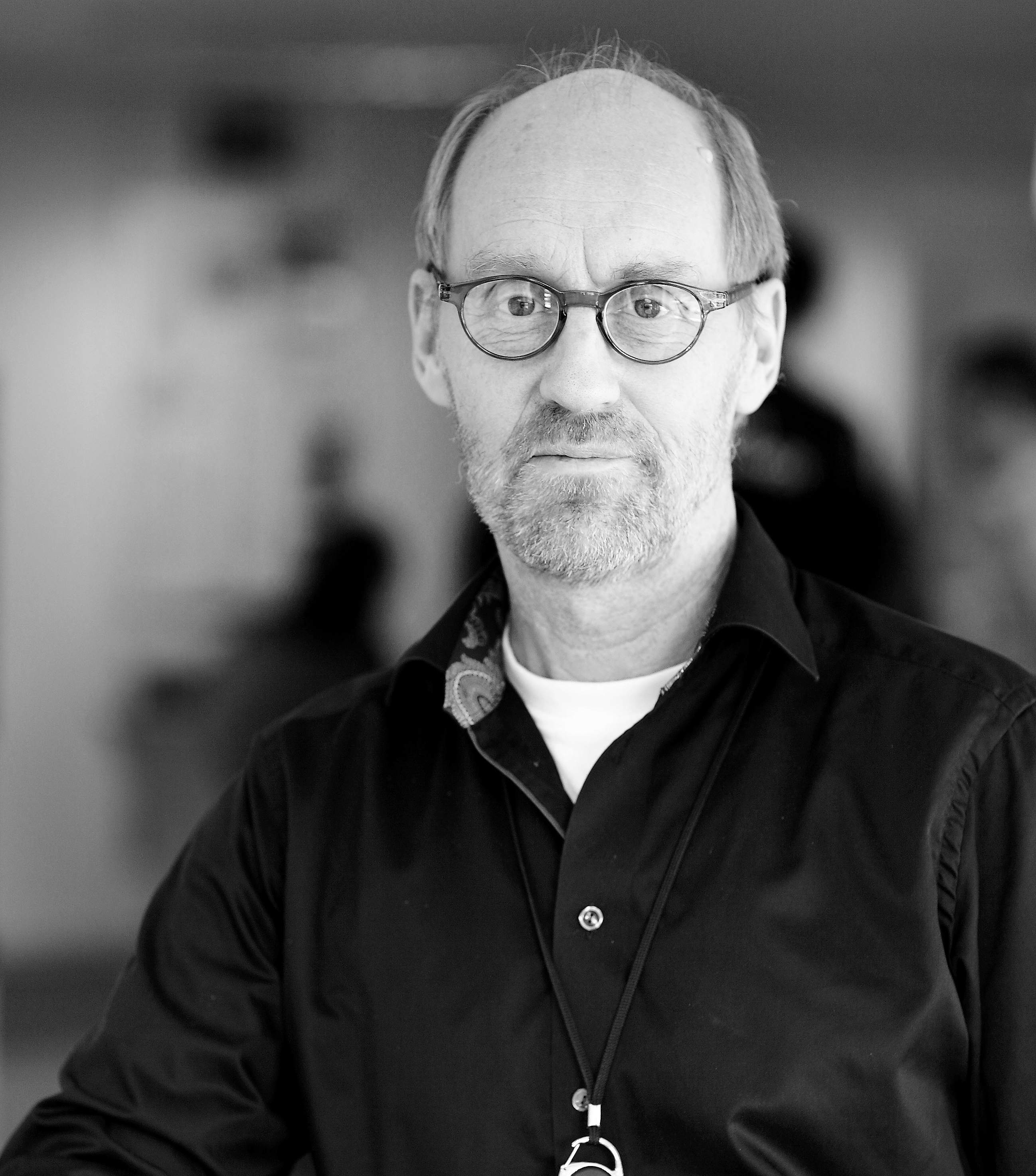 a man wearing glasses