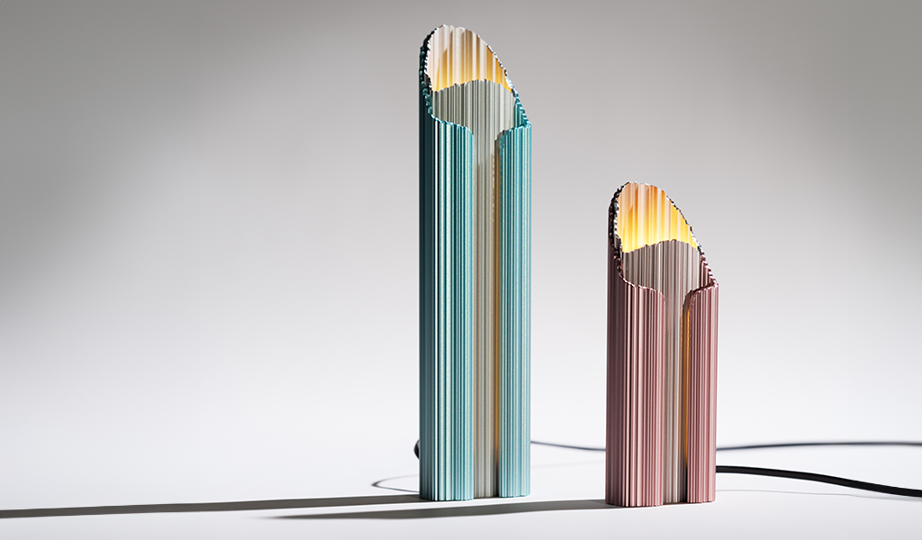 Inga Sempé's Grotte Lamp, made of aluminium