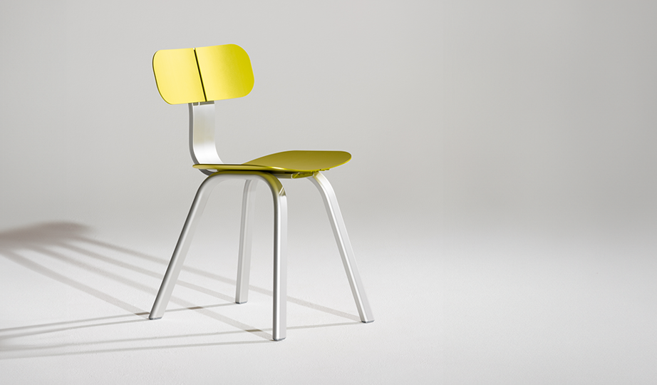 John Tree's Billet Chair, made of aluminium