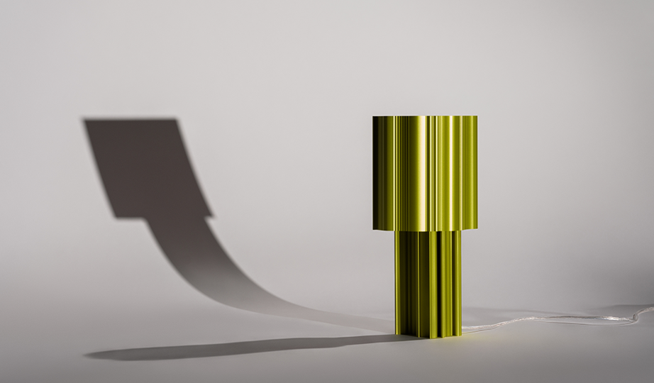 Max Lamb's Prøve Light, made of aluminium