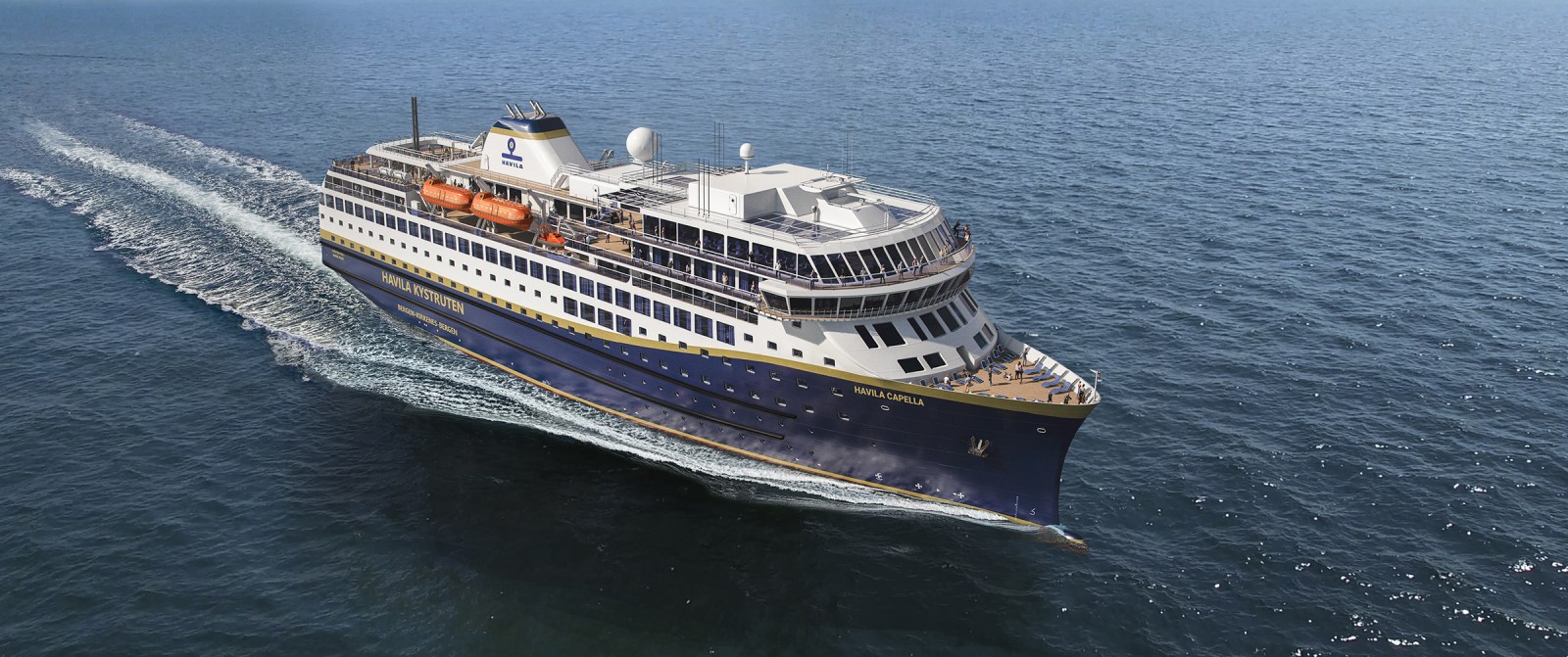 a large boat on the water